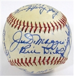 HOFers & Stars Signed Ball (20 Sigs-Mantle, DiMaggio, Paige, Dean, Waner, ETC)