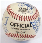HOFers & Stars Signed Ball (20 Sigs-Mantle, DiMaggio, Paige, Dean, Waner, ETC)