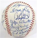 1969 KC Royals Team Signed Ball (28 Sigs-1st Year!!!)