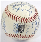 1969 KC Royals Team Signed Ball (28 Sigs-1st Year!!!)