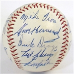 1969 KC Royals Team Signed Ball (28 Sigs-1st Year!!!)
