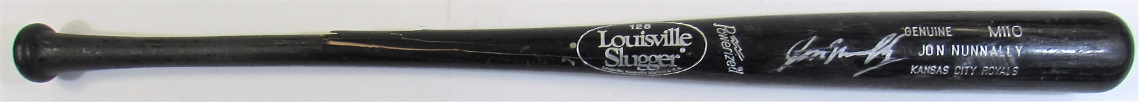 1995-97 Jon Nunnally GU Signed Bat
