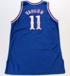 Mid-1990's Jacque Vaughn Kansas Jayhawks Game Used Signed Jersey