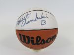 Kansas Basketball Legends (Chamberlain) Signed Basketball