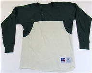 Ted Kubiak Oakland Athletics Green and Gold Undershirts. 