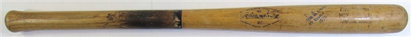 1971 Mike Hedlund GU Signed Bat