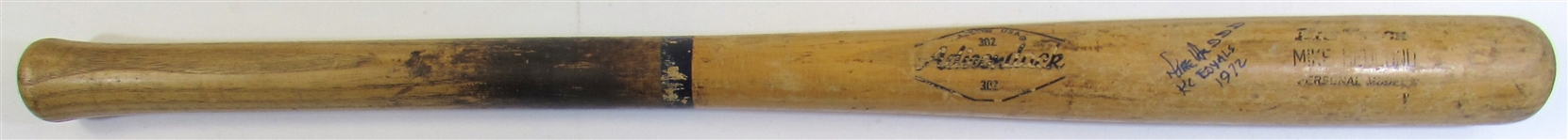 1971 Mike Hedlund GU Signed Bat