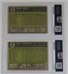 Lot Of 2- 1961 Topps PSA (Minoso & Stephens)