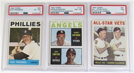 Lot Of 3- 1964 Topps PSA (#81, 83, & 127)