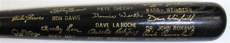 1981 N.Y. Yankees A.L. Champs Black Bat