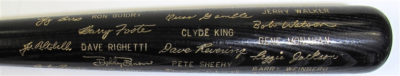 1981 N.Y. Yankees A.L. Champs Black Bat