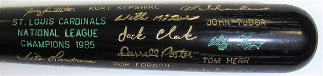 1985 St. Louis Cardinals N.L. Champs Black Bat