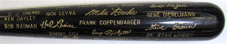 1985 St. Louis Cardinals N.L. Champs Black Bat