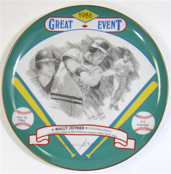 Wally Joyner Signed Plate #145/313