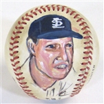 Stan Musial Signed Portrait Ball 
