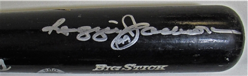 1987 Reggie Jackson GU Signed Bat PSA 8.5