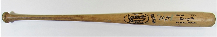 1991-93 Robin Yount GU Signed Bat