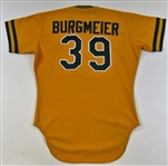 1984 Tom Burgmeier GU Oakland A's Jersey