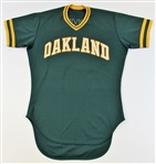 1983 Tom Burgmeier GU Oakland A's Jersey