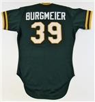 1983 Tom Burgmeier GU Oakland A's Jersey