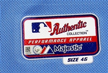 2015 Post Season Alcides Escobar Game Issued Jersey