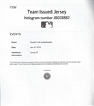 2015 Chris Young Game Issued Signed Jersey