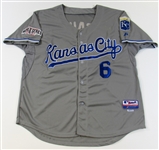 Lorenzo Cain Signed 2014 World Series Jersey