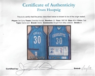 1997-98 Del Curry GU Charlotte Hornets Jersey