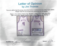 2004-05 Chris Webber GU Sacramento Kings Jersey