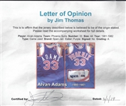1981-82 Alvan Adams GU Phoenix Suns Jersey