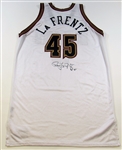 1999-2000 Raef LaFrentz GU Signed Denver Jersey