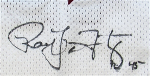 1999-2000 Raef LaFrentz GU Signed Denver Jersey