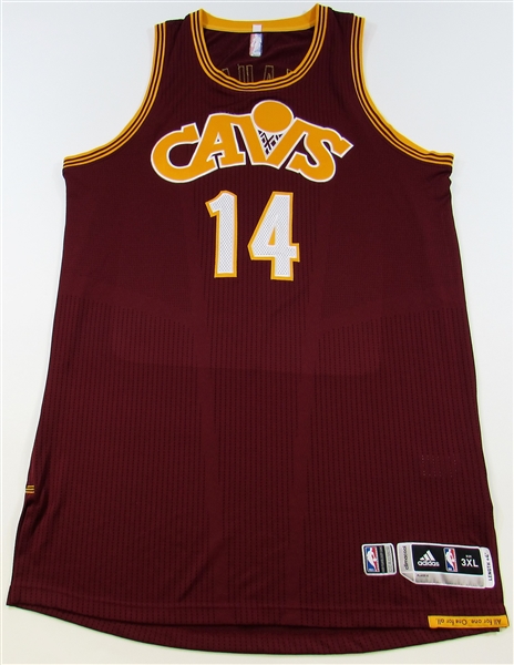 2015-16 Sasha Kaun Cleveland Cavs GU Jersey