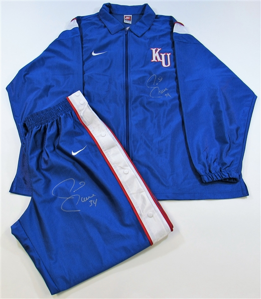 Paul Pierce GU Signed KU Warm-Ups