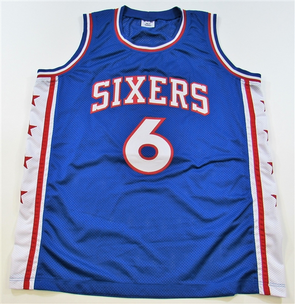 Julius Erving Signed Pro Model JSA Sixers Jersey