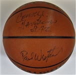 NBA Greats Signed Basketball W/ Pistol Pete Maravich