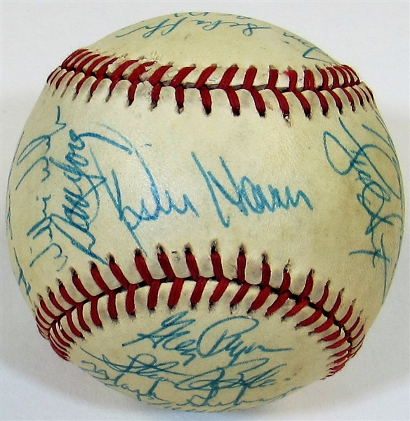 1985 Kansas City Royals Team Signed Ball