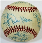 1985 Kansas City Royals Team Signed Ball