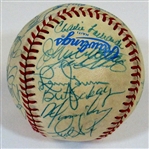 1985 Kansas City Royals Team Signed Ball