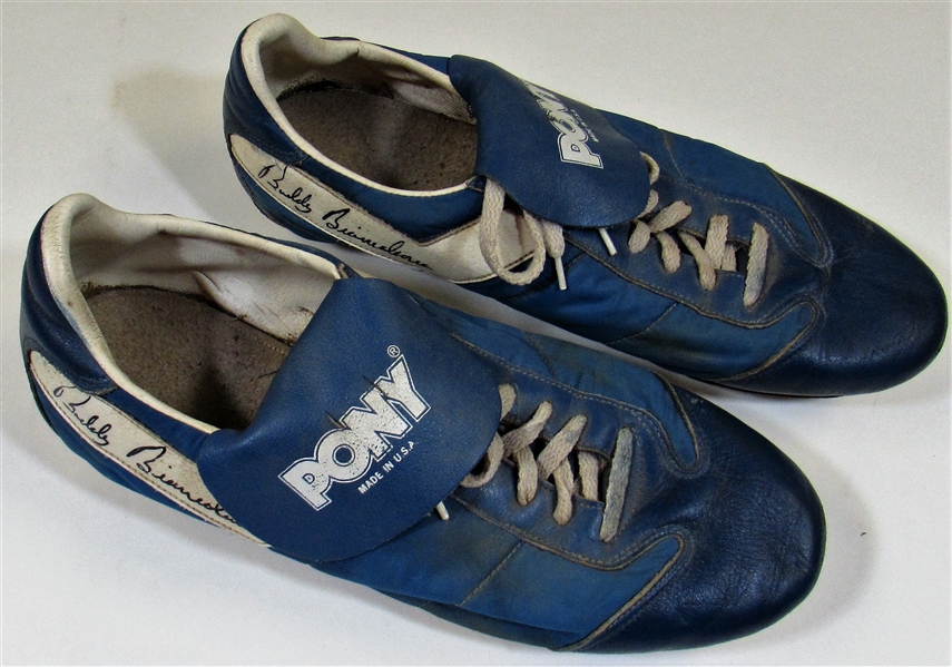 1982-87 Buddy Biancalana  GU Signed Cleats