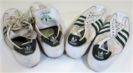 Lot Of 2- 1983 Tom Burgmeier Oakland A's GU Cleats