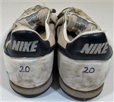 Circa 1987 Howard Johnson Game Used Signed Cleats