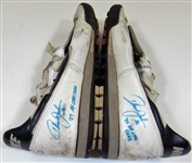Circa 1987 Howard Johnson Game Used Signed Cleats