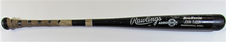 1987-88 John Tudor GU Signed Bat