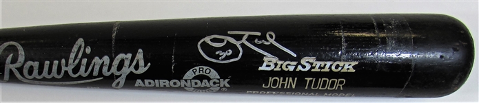 1987-88 John Tudor GU Signed Bat