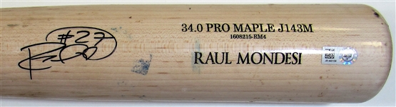2016 Raul Mondesi GU Signed Bat
