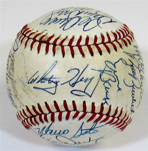 1983 N.L. All-Star Team Signed Ball W/30 Sigs