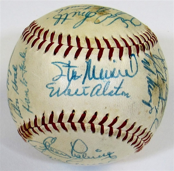 1957 N.L. All-Star Team Signed Ball W/26 Sigs