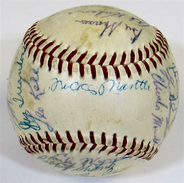 1957 A.L. All-Star Team Signed Ball W/27 Sigs