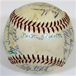 1957 A.L. All-Star Team Signed Ball W/27 Sigs
